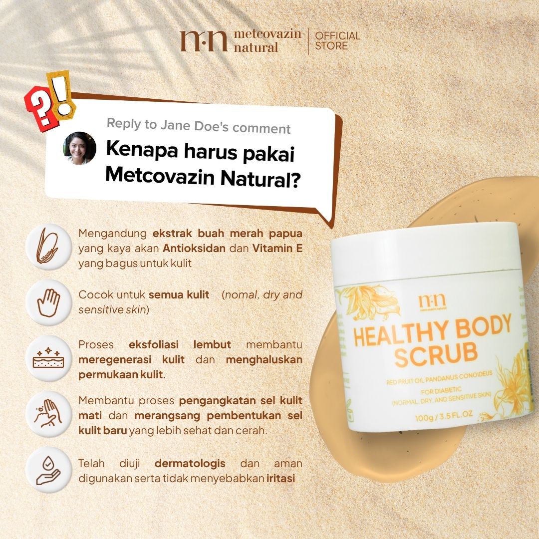 Metcovazin Natural Healthy Scrub